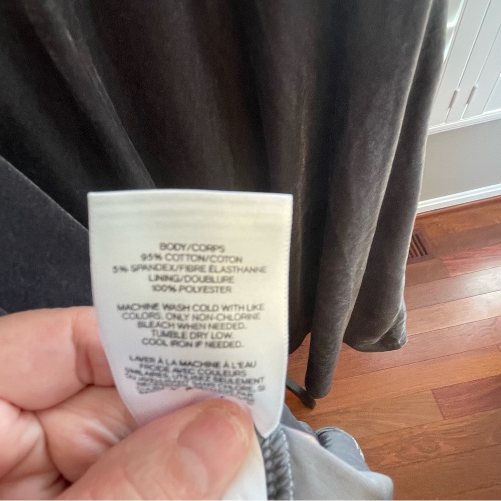 Express Velvet Gray Mini Dress - Picture 4 of 8